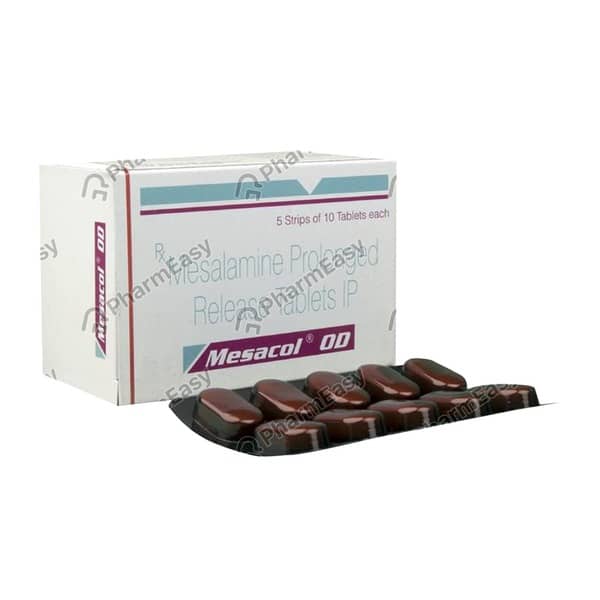 Mesacol Od 1200mg Strip Of 10 Tablets
