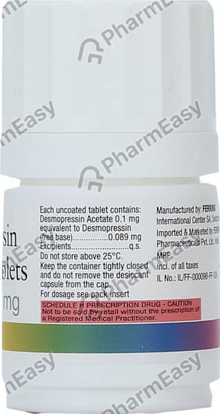 Minirin 0.1mg Bottle Of 15 Tablets
