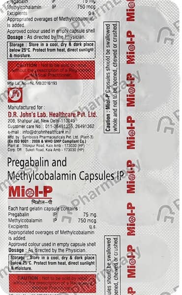 Miol P Strip Of 10 Capsules