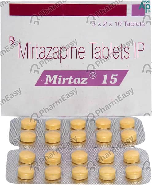 Mirtaz 15mg Strip Of 10 Tablets