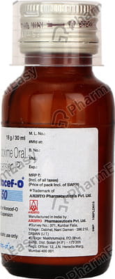 Monocef O 50mg Bottle Of 30ml Suspension