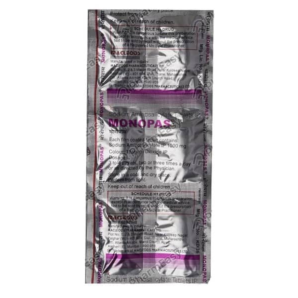 Monopas Strip Of 6 Tablets