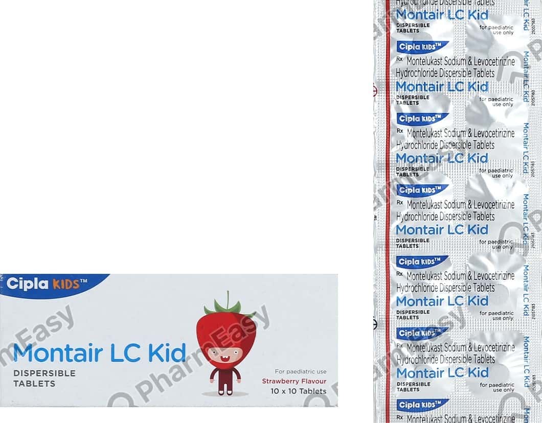 Montair Lc Kid Strip Of 10 Tablets Uses, Side Effects, Price & Dosage