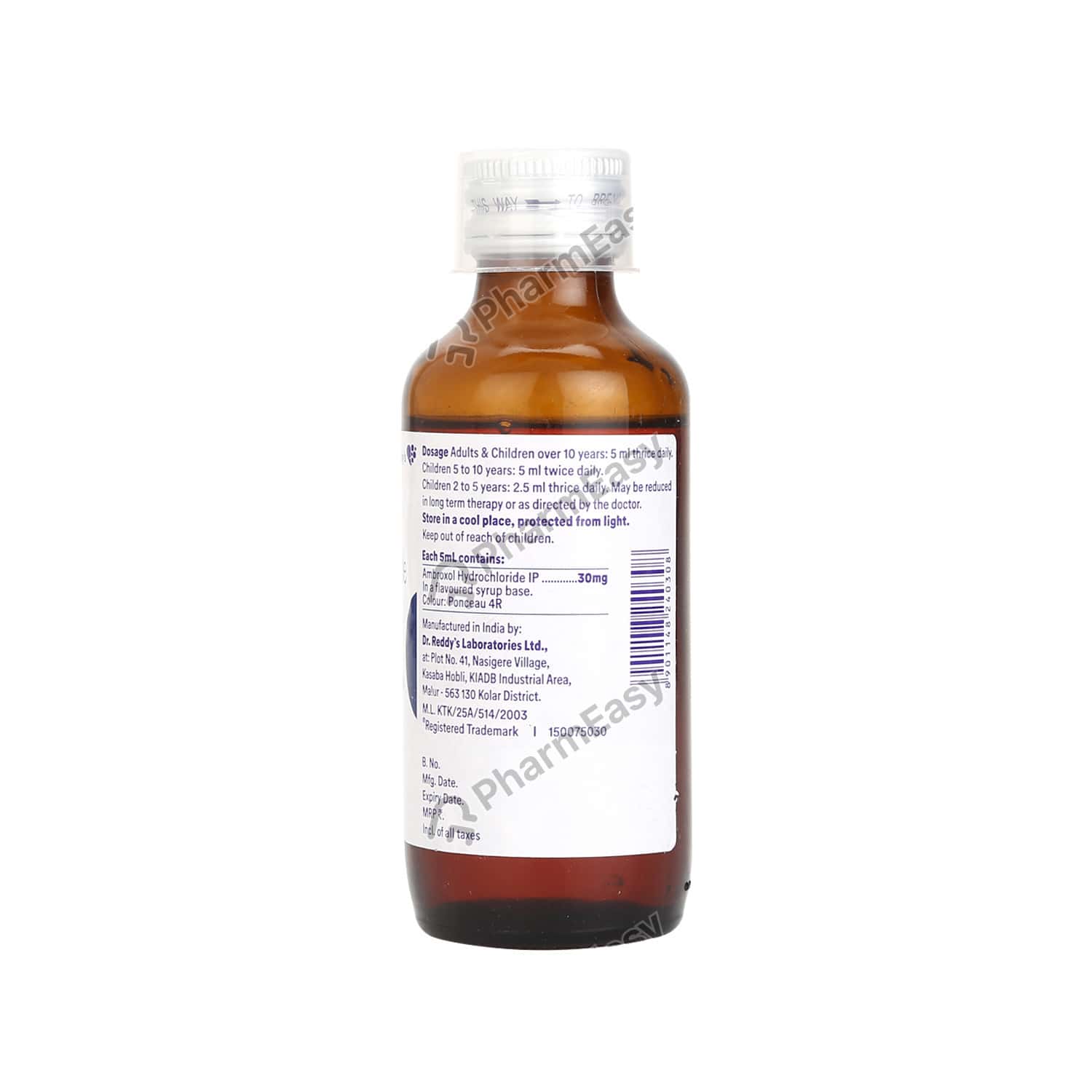 Mucolite 30 MG Syrup (100) Uses, Side Effects, Dosage, Composition