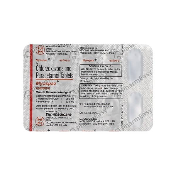 मायोस्पैज़ टैबलेट