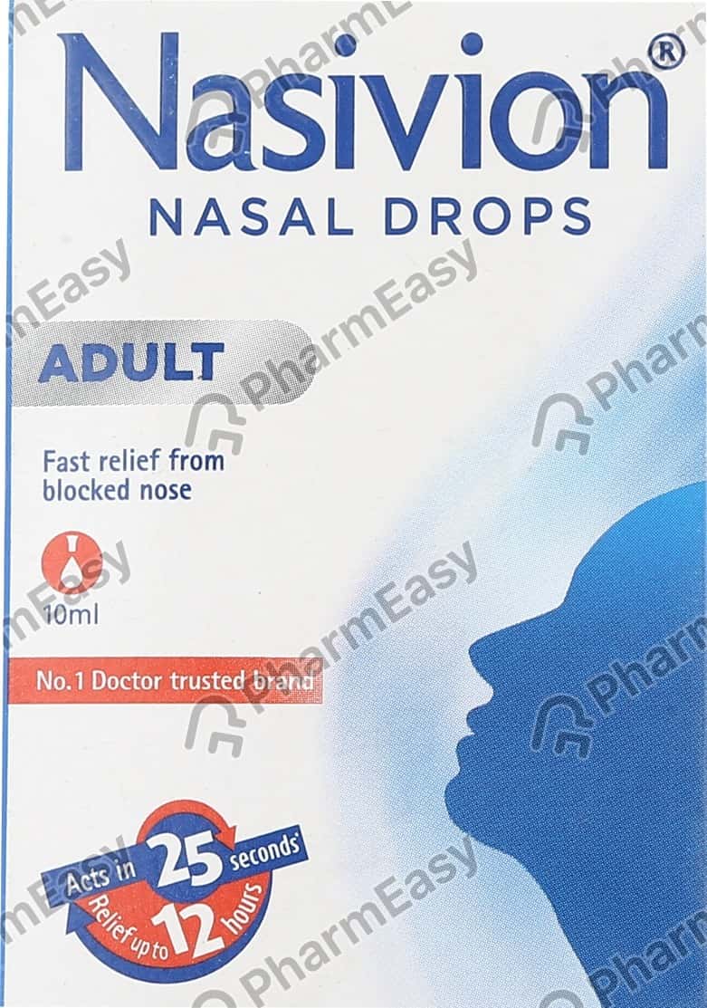 Nasivion 0.05% Adult Bottle Of 10ml Nasal Drops