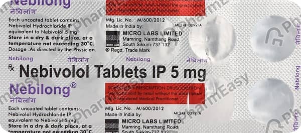 Nebilong 5mg Strip Of 10 Tablets