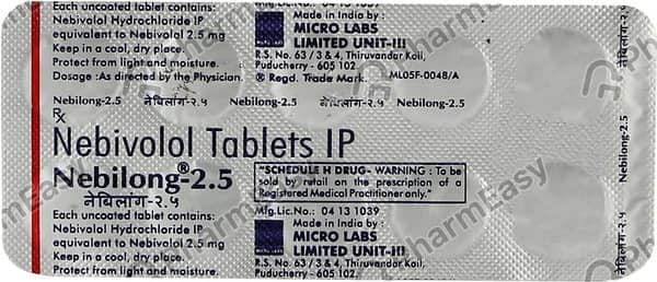 Nebilong 2.5Mg Strip Of 10 Tablets