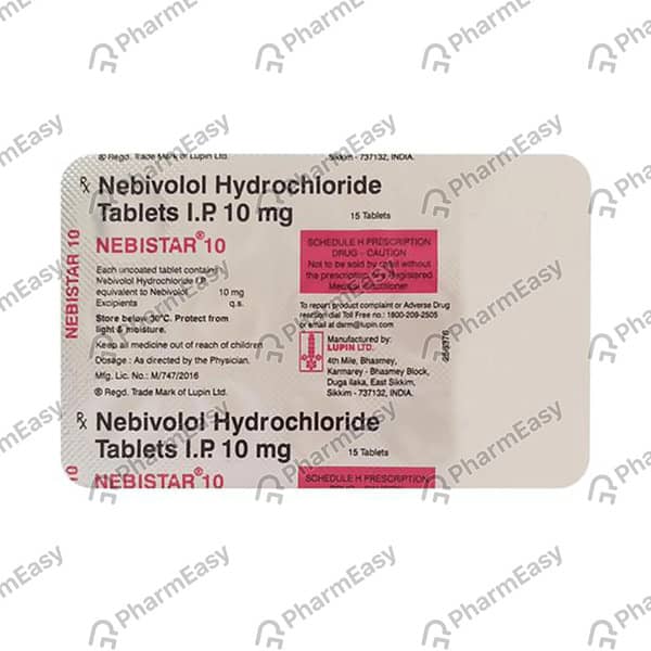 Nebistar 10Mg Strip Of 10 Tablets