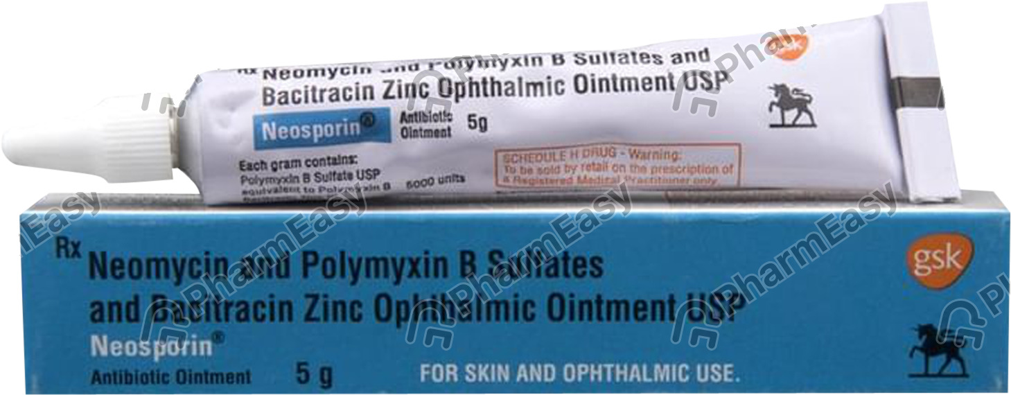 Buy Neosporin Tube Of 5gm Eye Ointment Online at Flat 15 OFF PharmEasy
