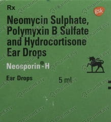 NEOSPORIN H BOTTLE OF 5ML EAR DROPS