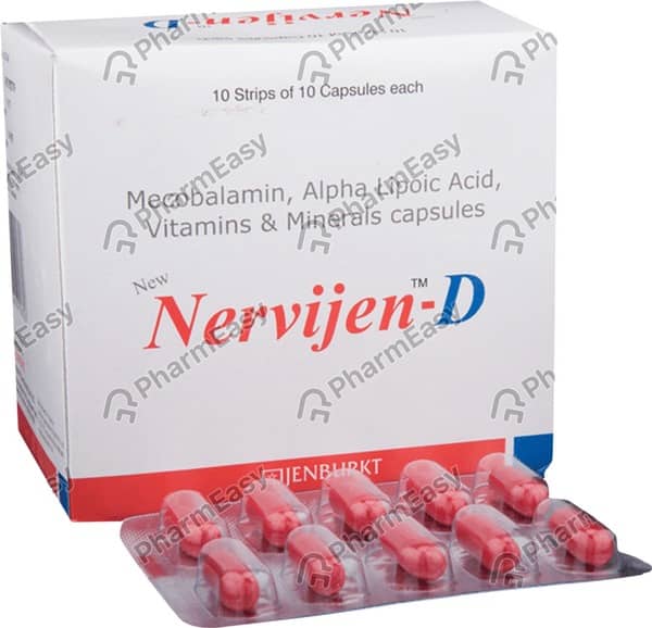 Nervijen D Strip Of 10 Capsules