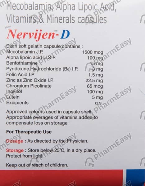 Nervijen D Strip Of 10 Capsules