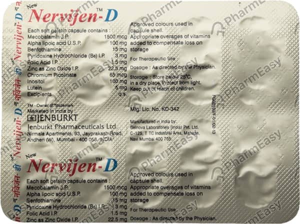 Nervijen D Strip Of 10 Capsules