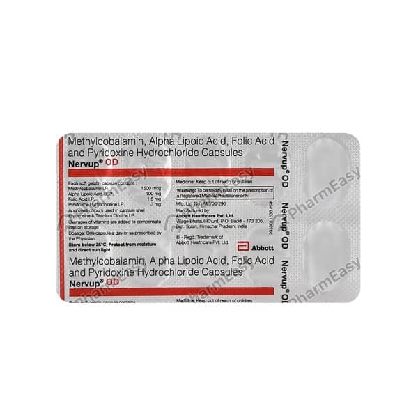 Nervup Od Strip Of 10 Capsules