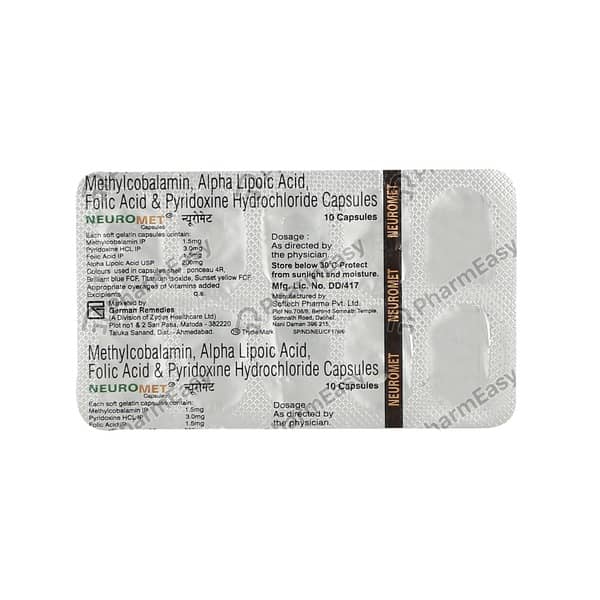 Neuromet Strip Of 10 Capsules