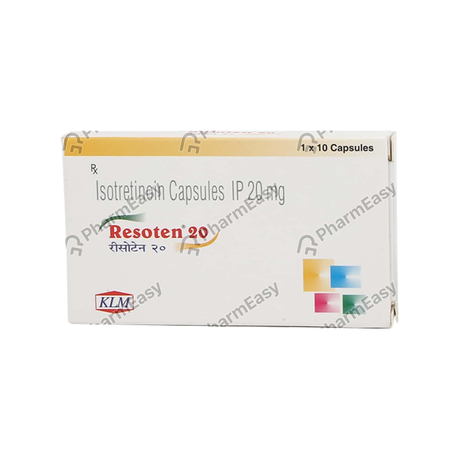 Resoten 20 MG Capsule (10) - Uses, Side Effects, Dosage, Composition ...