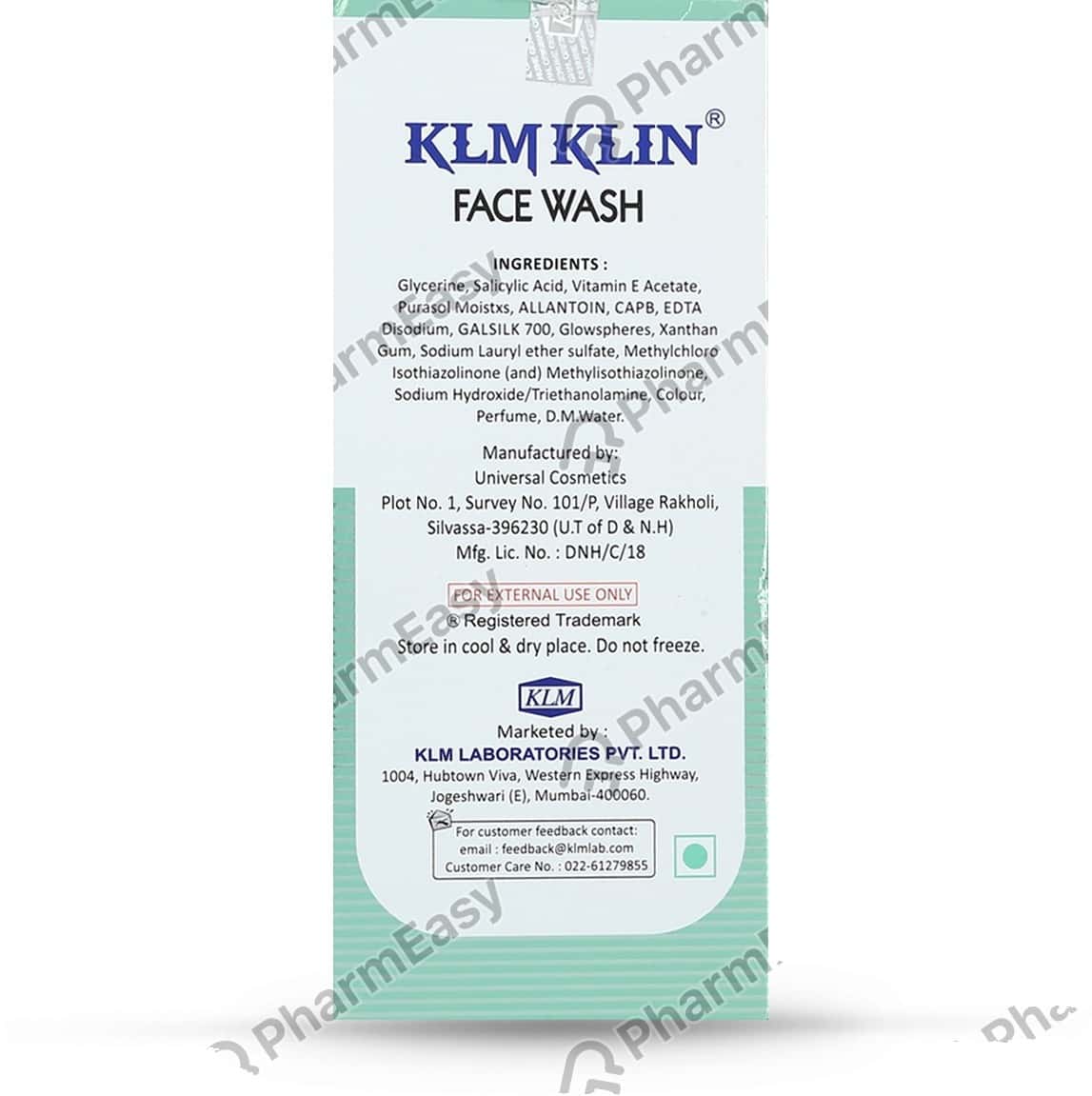 Klin 2 Face Wash (100) Uses, Side Effects, Price, Dosage