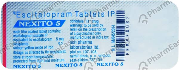 Nexito 5mg Strip Of 10 Tablets