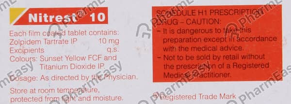 Nitrest 10mg Strip Of 10 Tablets