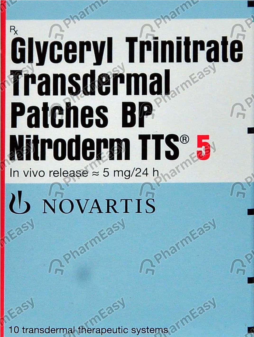 Nitroderm Tts 5 MG Patch (1) Uses, Side Effects, Price & Dosage