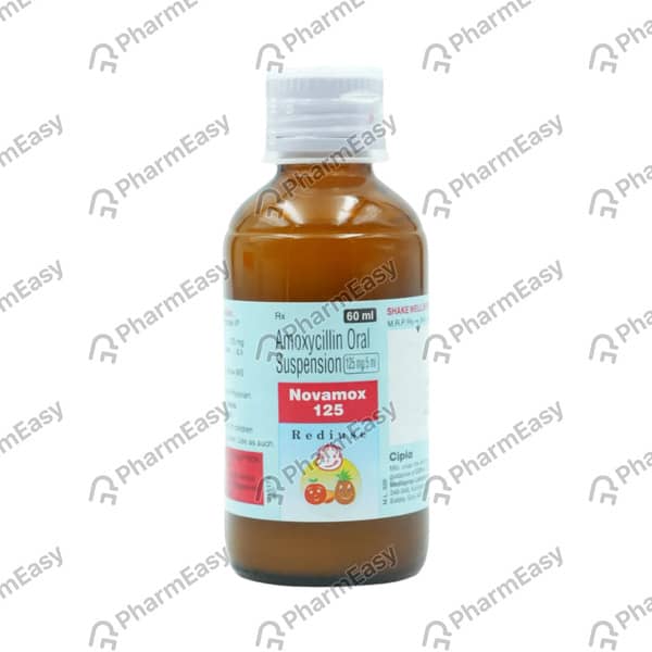 Novamox 125mg Bottle Of 60ml Dry Suspension