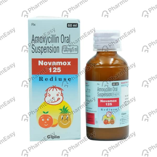 Novamox 125mg Bottle Of 60ml Dry Suspension