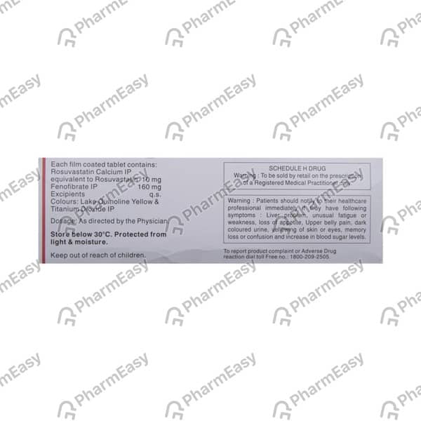 Novastat Tg 10mg Strip Of 10 Tablets