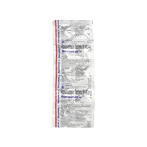 Novastat 40mg Strip Of 10 Tablets