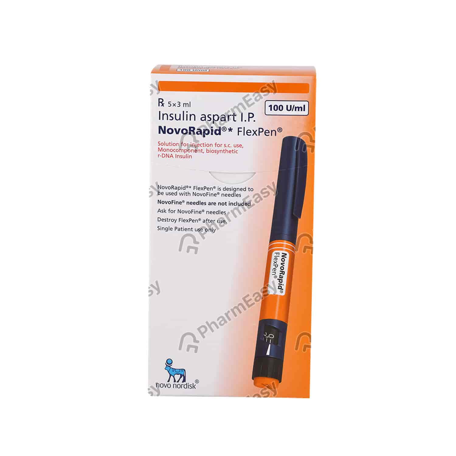 Novorapid Flexpen Inj 3ml - Uses, Side Effects, Dosage, Composition ...