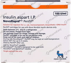 NOVORAPID PENFILL CARTRIDGE OF 3ML SOLUTION FOR INJECTION