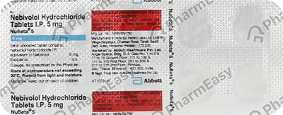 Nubeta 5mg Strip Of 10 Tablets