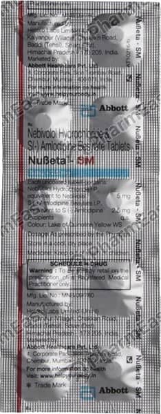 Nubeta Sm Strip Of 10 Tablets