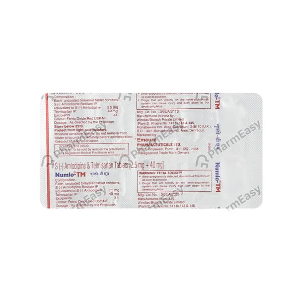 Numlo Tm 2.5mg Tablet