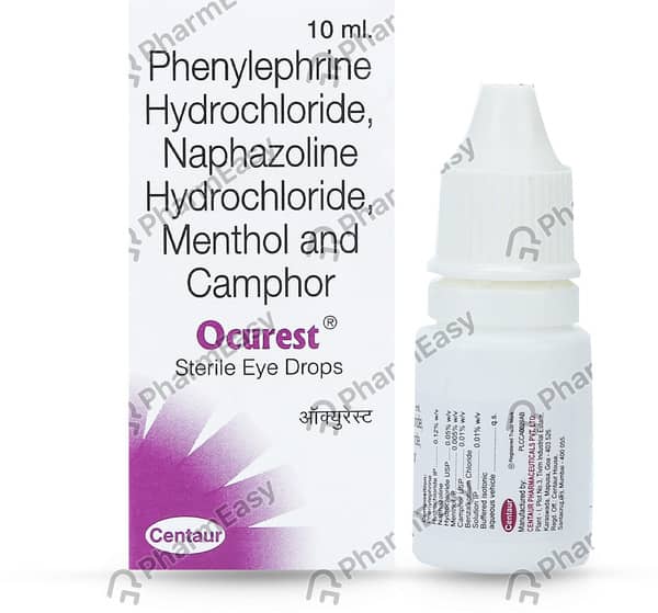 Ocurest Bottle Of 10ml Eye Drops