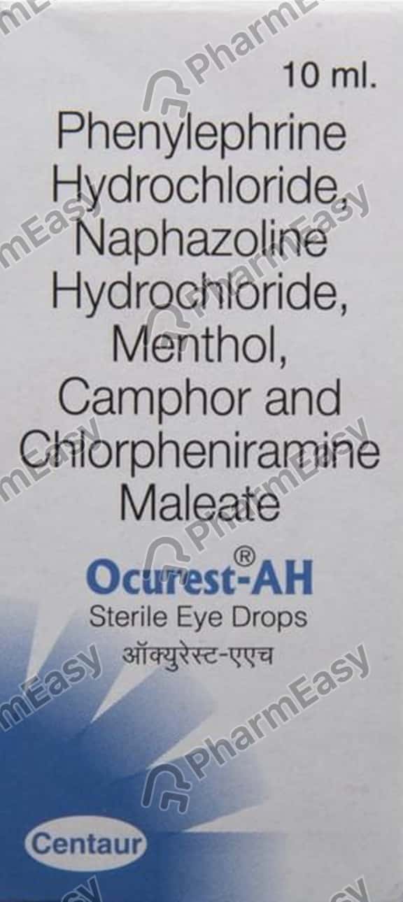 Ocurest Ah Bottle Of 10ml Eye Drops Uses, Side Effects, Price & Dosage