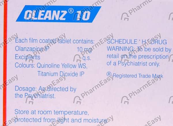 Oleanz 10mg Strip Of 10 Tablets