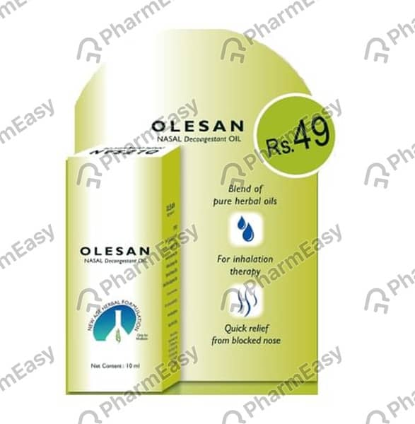 Olesan Bottle Of 10Ml Nasal Decongestant Oil