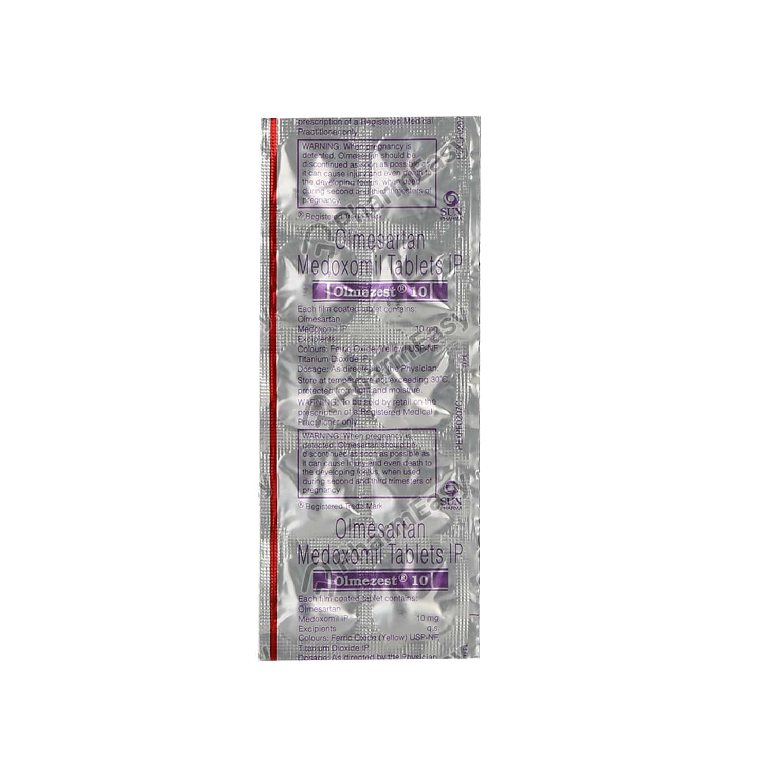 Olmezest 10 mg nutrition