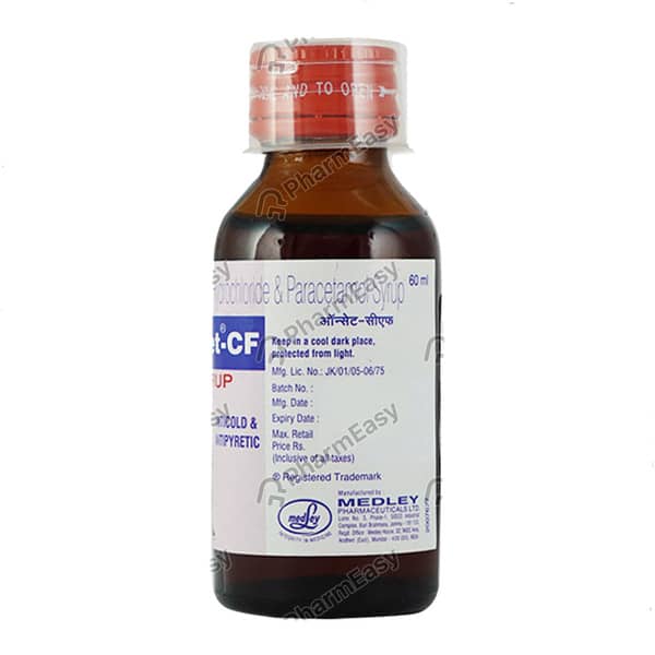 New Oncet Cf Bottle Of 60ml Syrup