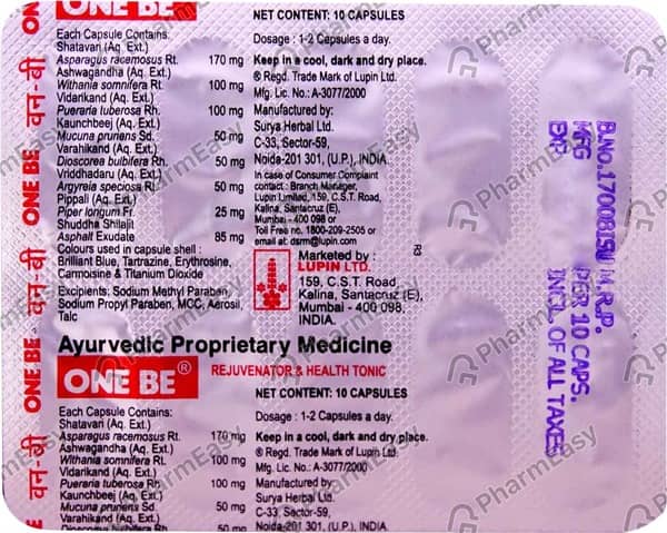One Be Strip Of 10 Capsules