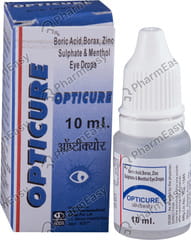 OPTICURE BOTTLE OF 10ML EYE DROPS