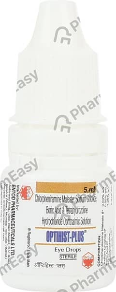 Optihist Plus Bottle Of 5ml Eye Drops