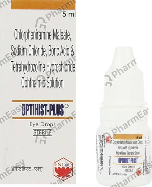 Optihist Plus Bottle Of 5ml Eye Drops