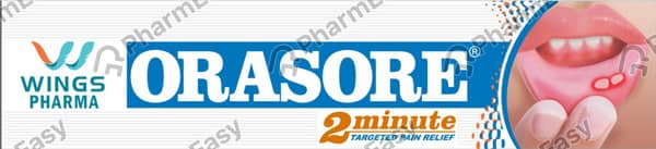 Orasore Tube Of 10gm Mouth Ulcers Gel