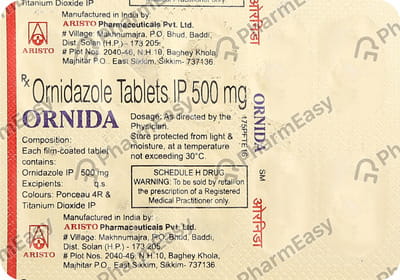 Ornida 500mg Strip Of 10 Tablets