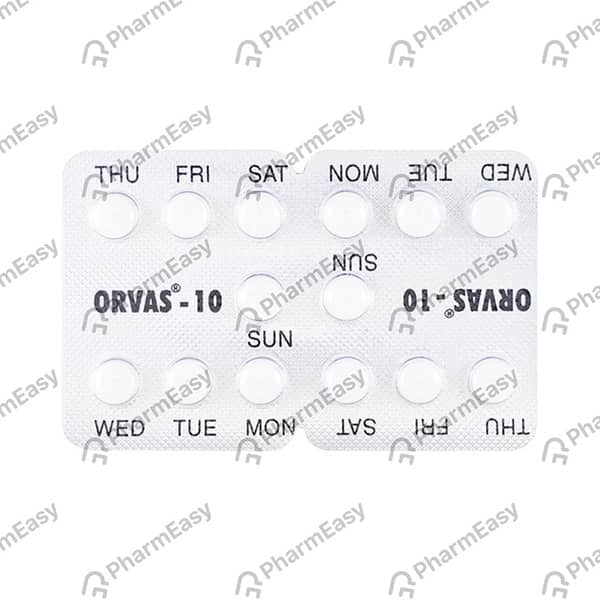 Orvas 10mg Strip Of 14 Tablets