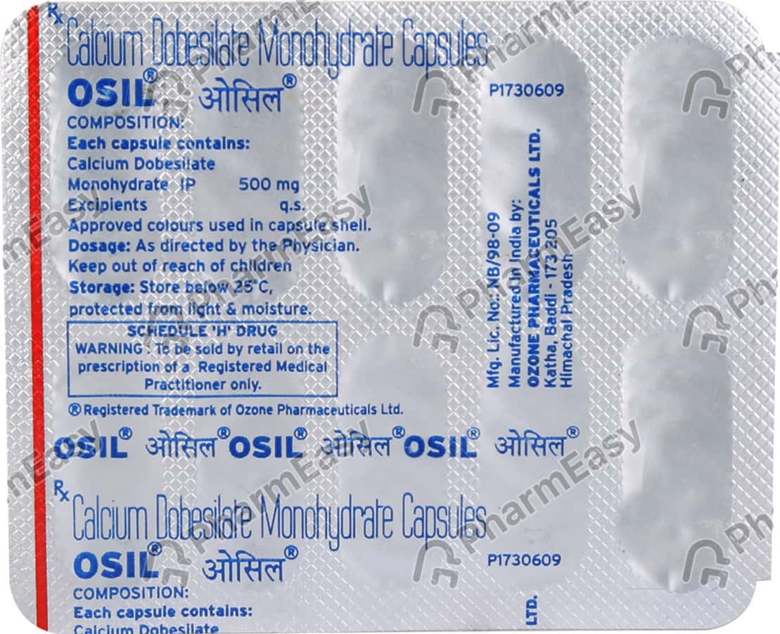 Osil 500 MG Capsule (10): Uses, Side Effects, Price & Dosage | PharmEasy