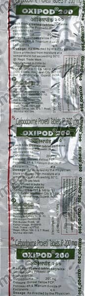 Oxipod 200mg Strip Of 10 Tablets