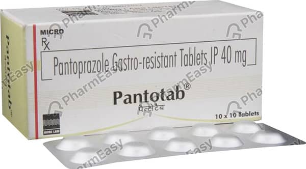 Pantotab 40mg Strip Of 10 Tablets
